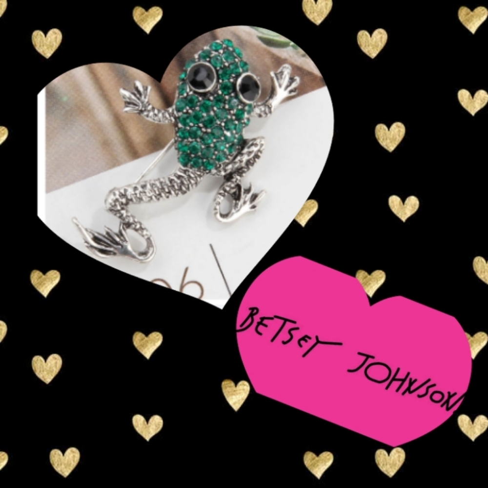 Betsey Johnson Frog Brooch